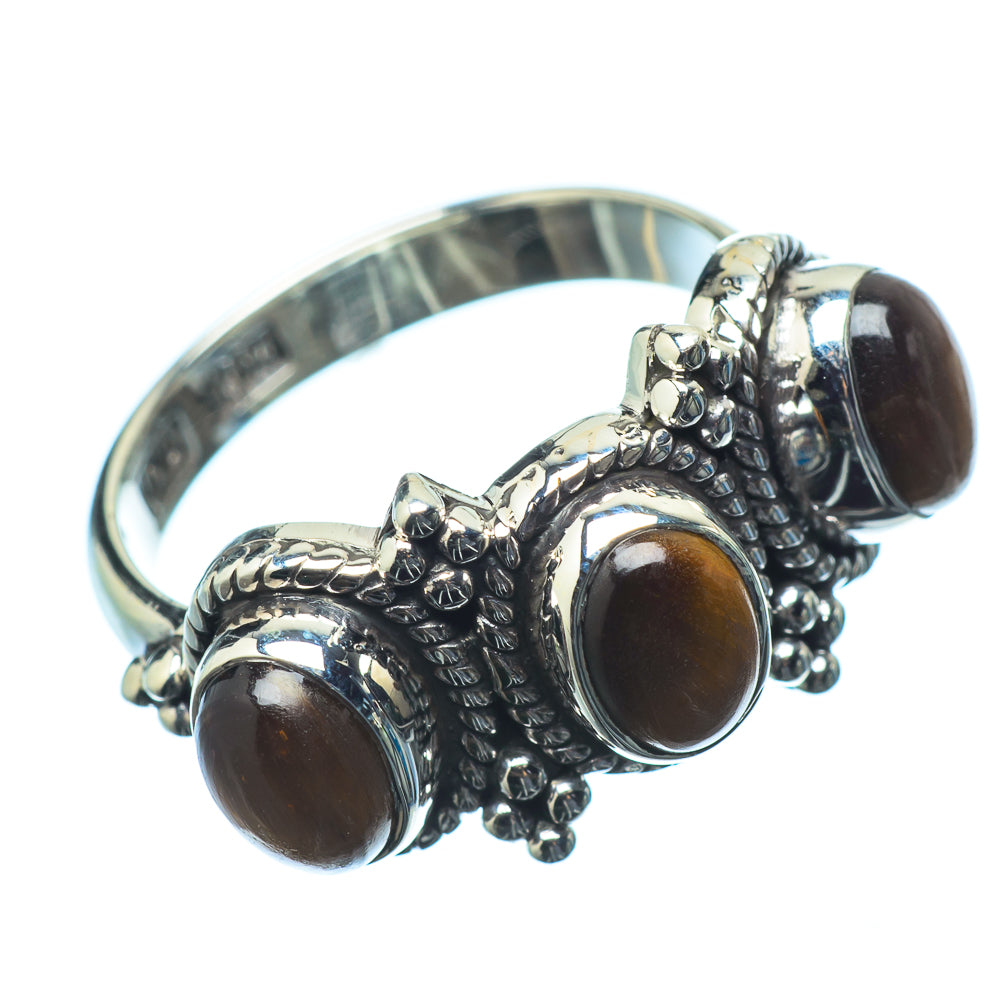 Tiger Eye Rings handcrafted by Anasilvercos - RING20602