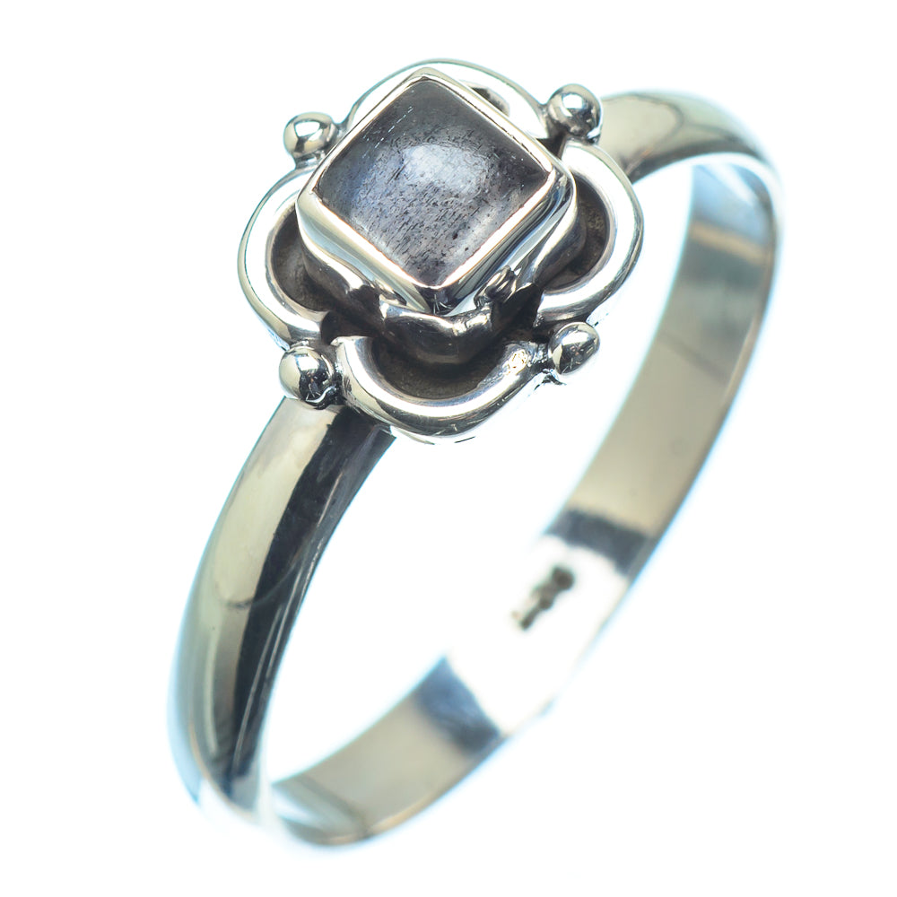 Rainbow Moonstone Rings handcrafted by Anasilvercos - RING20645
