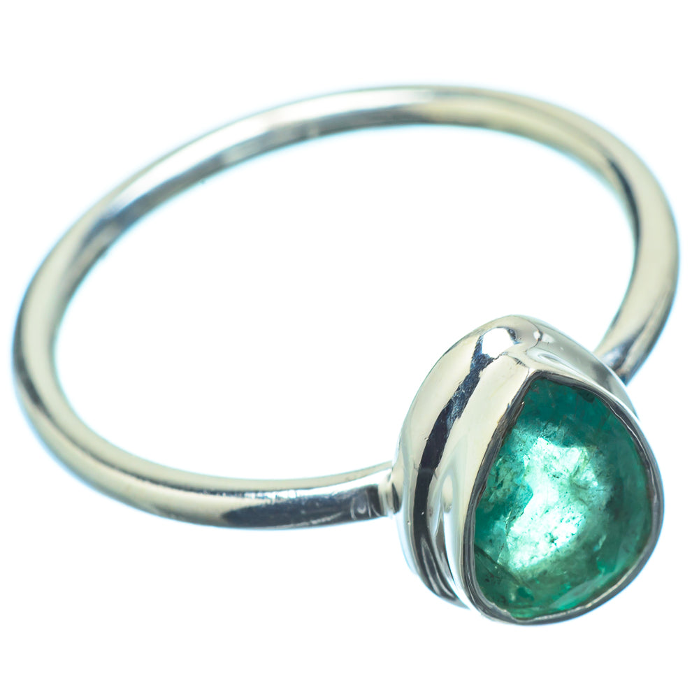 Zambian Emerald Rings handcrafted by Anasilvercos - RING20673
