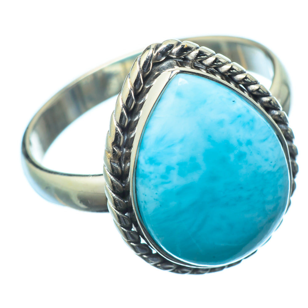Larimar Rings handcrafted by Anasilvercos - RING20720