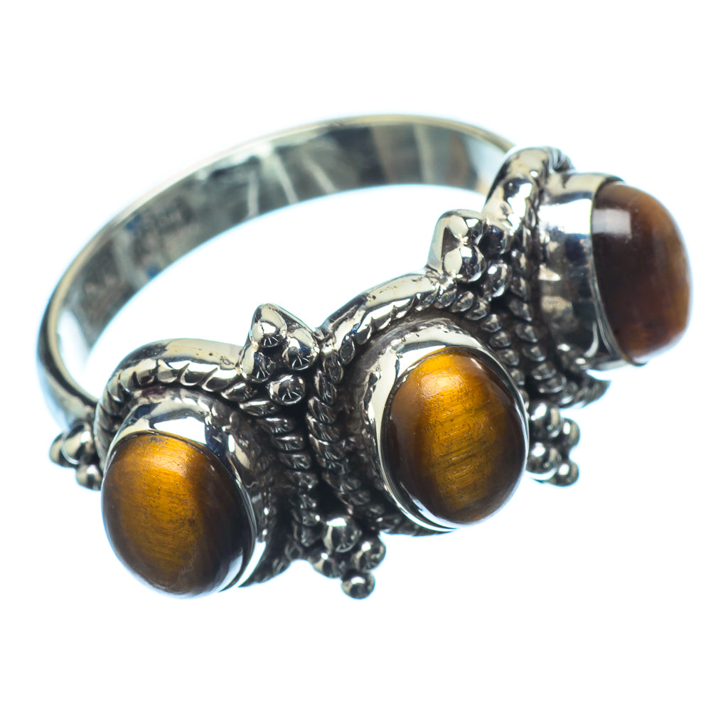 Tiger Eye Rings handcrafted by Anasilvercos - RING20813