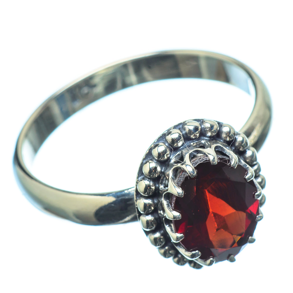 Garnet Rings handcrafted by Anasilvercos - RING20843
