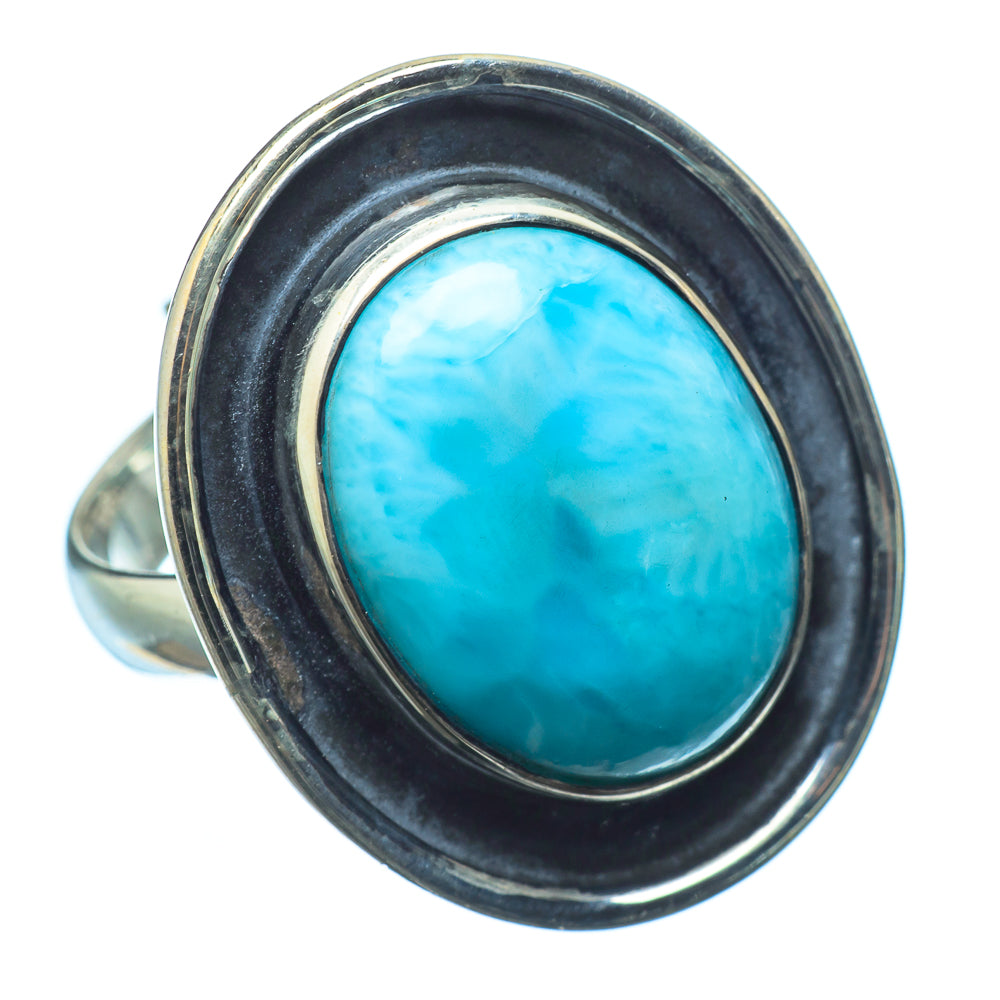 Larimar Rings handcrafted by Anasilvercos - RING20874