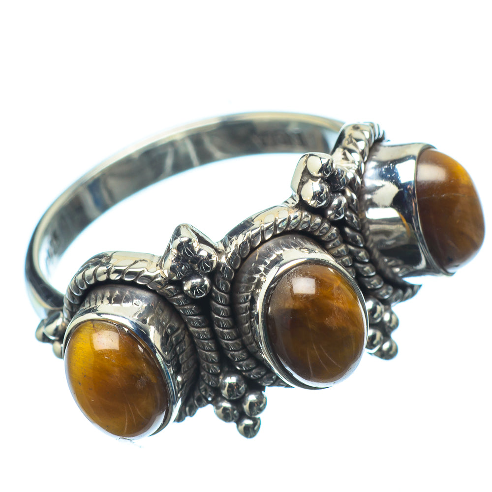 Tiger Eye Rings handcrafted by Anasilvercos - RING20883