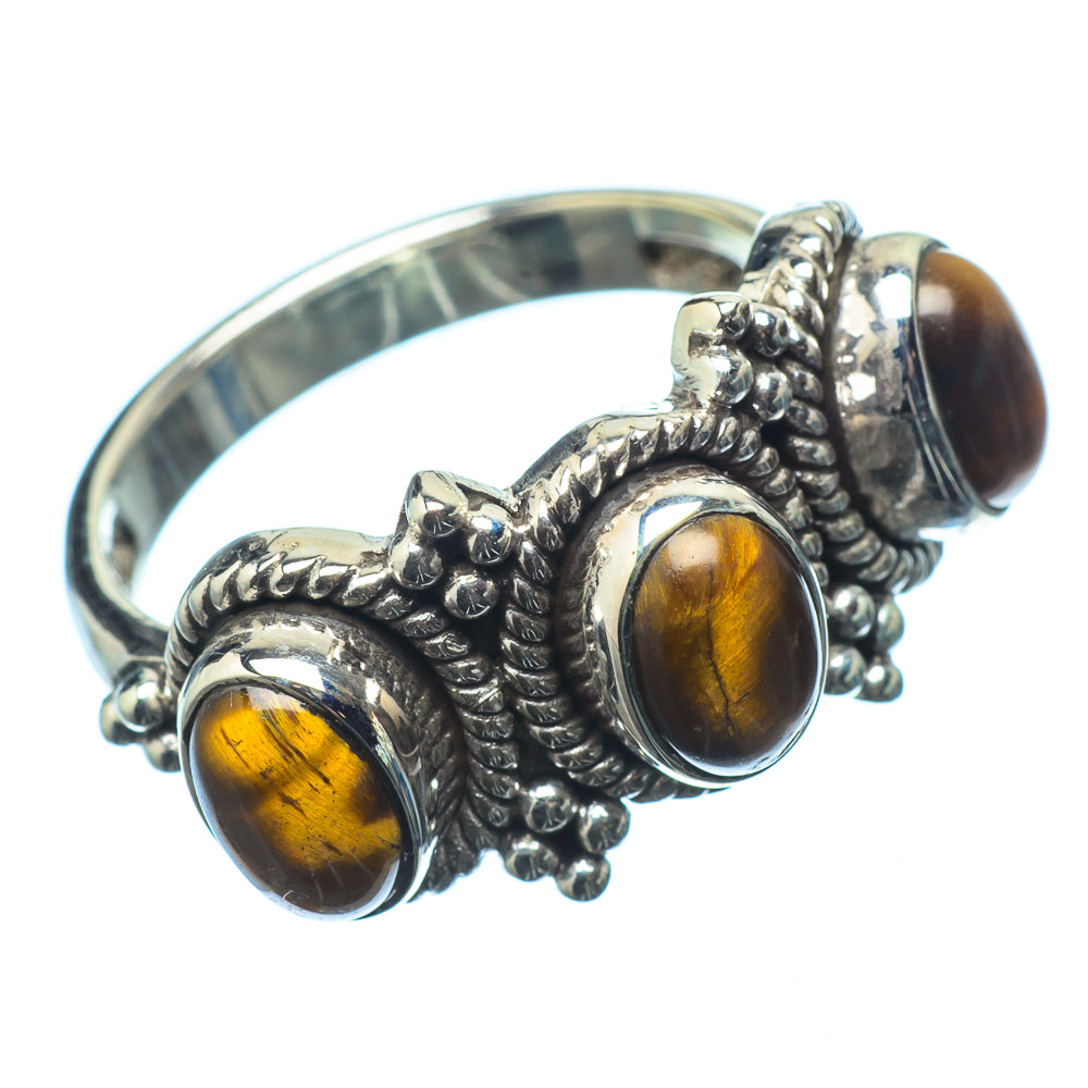 Tiger Eye Rings handcrafted by Anasilvercos - RING20925