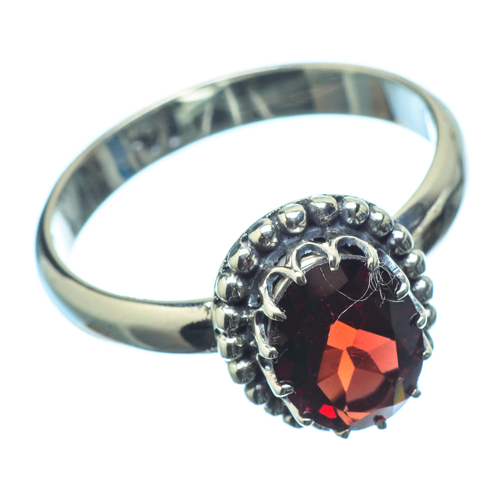 Garnet Rings handcrafted by Anasilvercos - RING20929