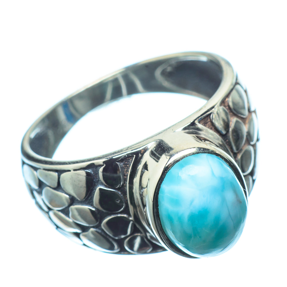 Larimar Rings handcrafted by Anasilvercos - RING20957