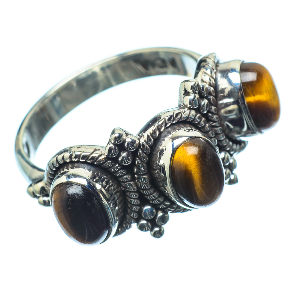 Tiger Eye Rings handcrafted by Anasilvercos - RING20963