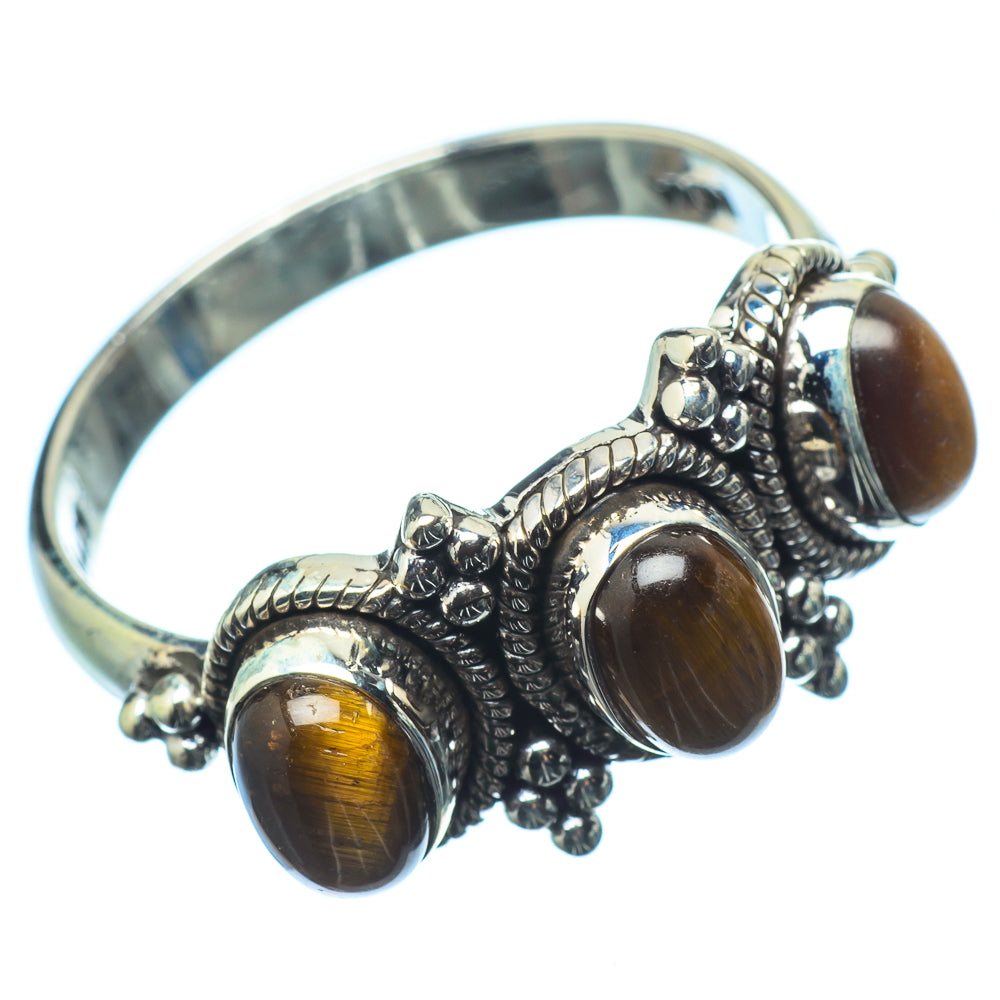 Tiger Eye Rings handcrafted by Anasilvercos - RING20993
