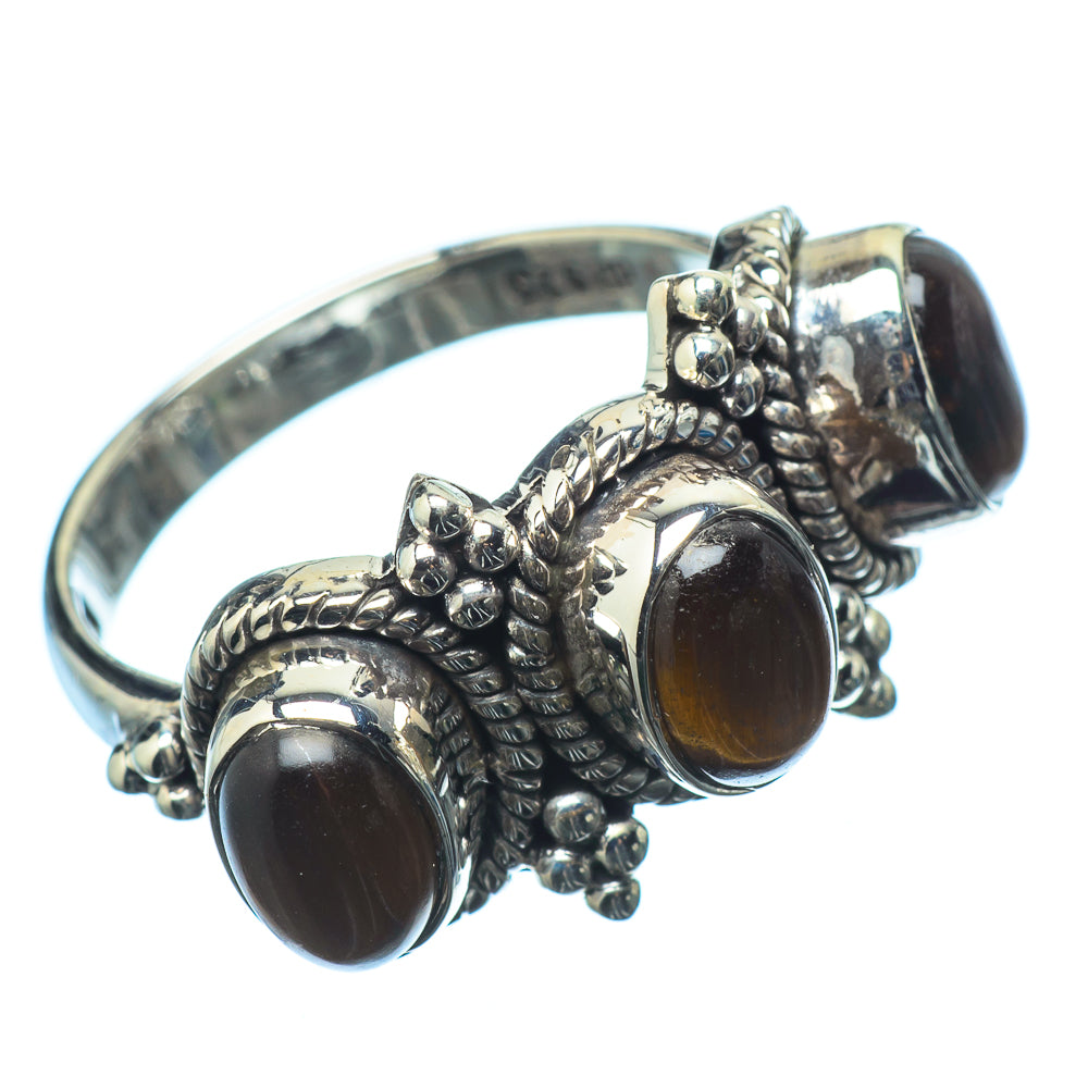 Tiger Eye Rings handcrafted by Anasilvercos - RING21007