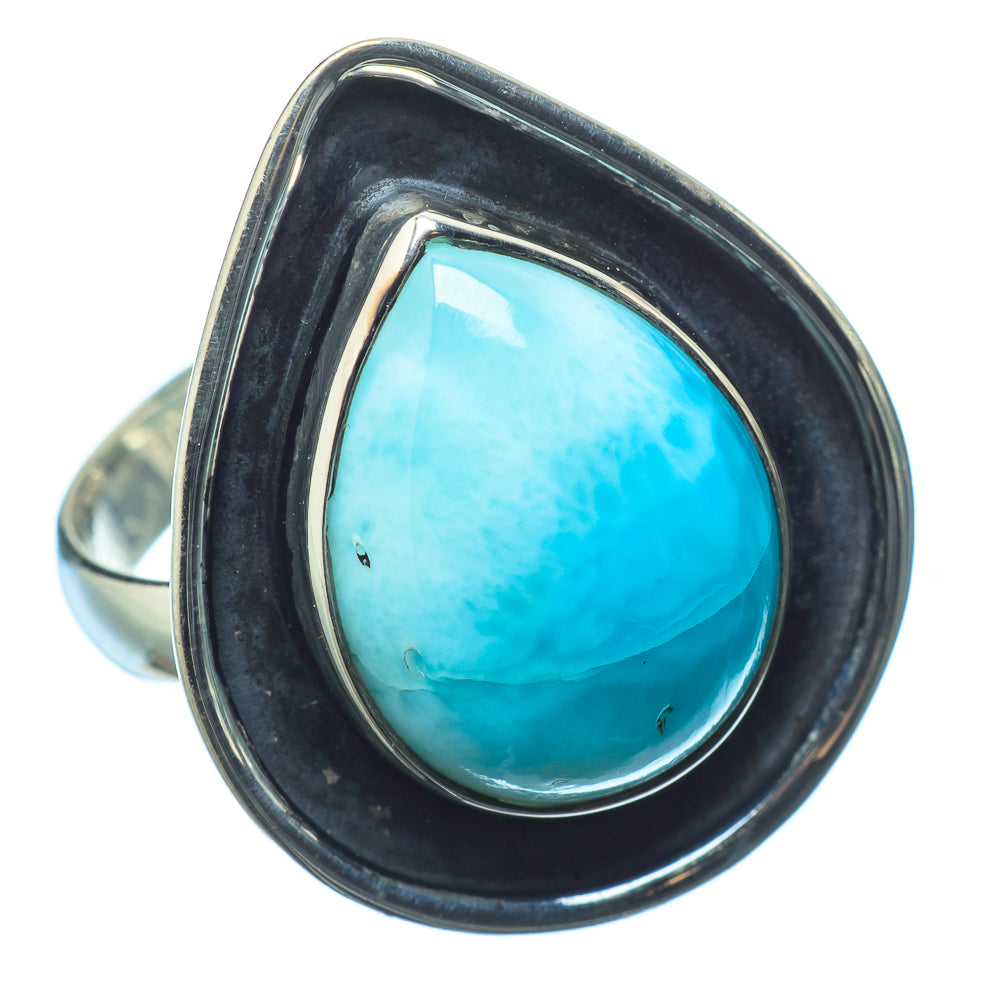 Larimar Rings handcrafted by Anasilvercos - RING21015