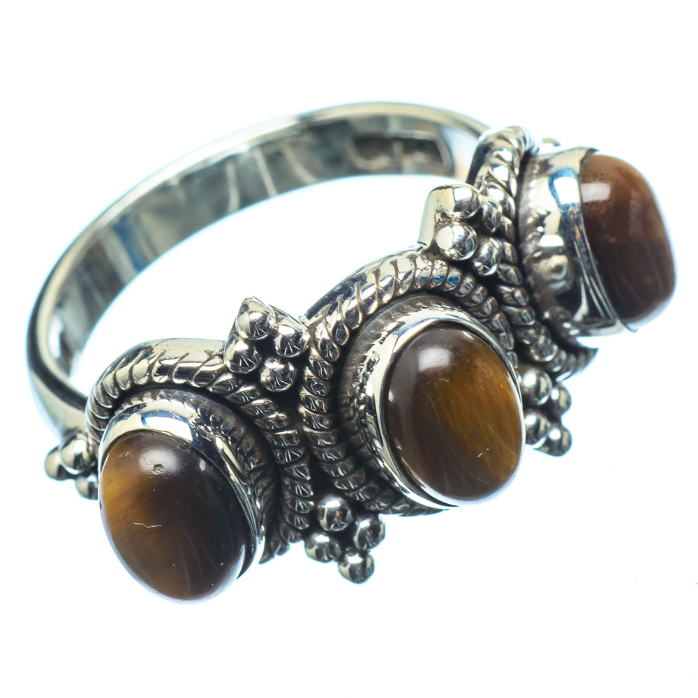 Tiger Eye Rings handcrafted by Anasilvercos - RING21062