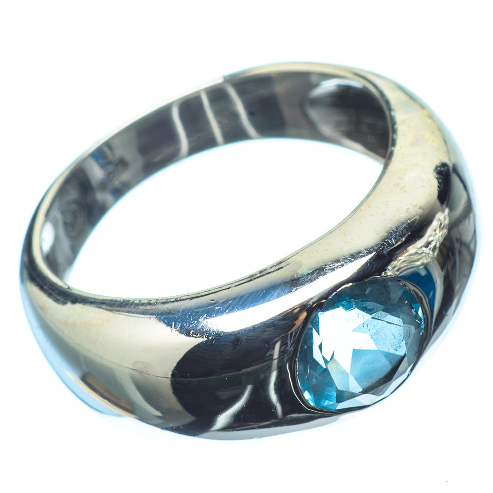 Blue Topaz Rings handcrafted by Anasilvercos - RING21070