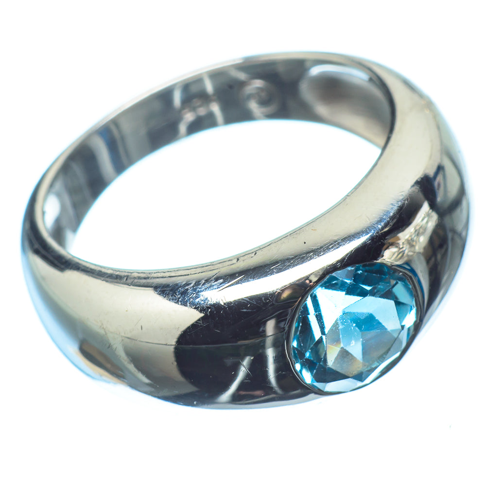 Blue Topaz Rings handcrafted by Anasilvercos - RING21083