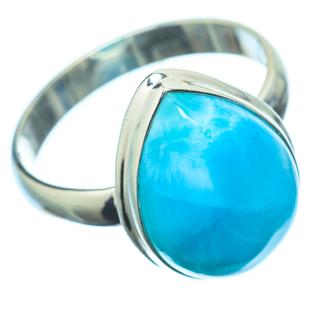 Larimar Rings handcrafted by Anasilvercos - RING21107