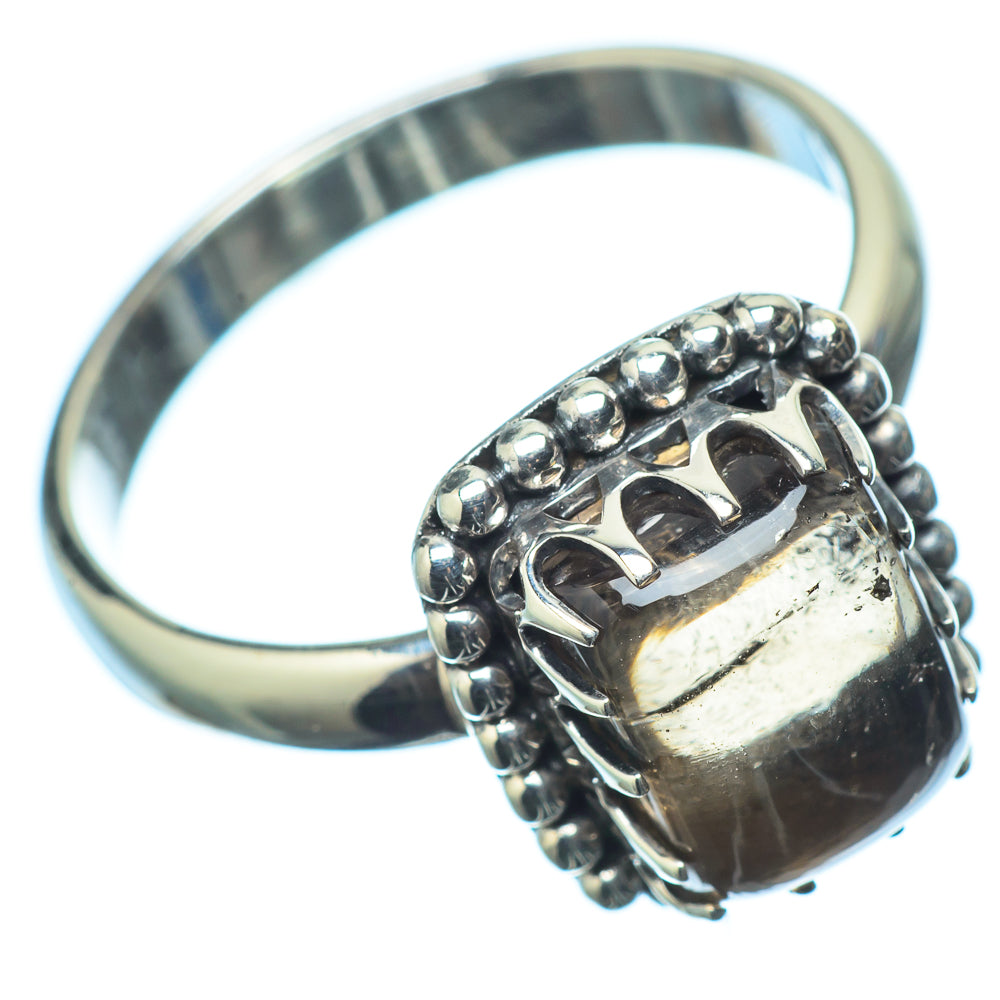 Smoky Quartz Rings handcrafted by Anasilvercos - RING21111