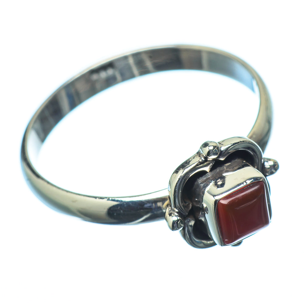 Red Onyx Rings handcrafted by Anasilvercos - RING21265