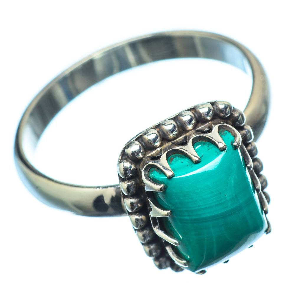 Malachite Rings handcrafted by Anasilvercos - RING21286