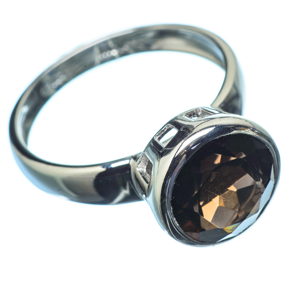 Smoky Quartz Rings handcrafted by Anasilvercos - RING21287