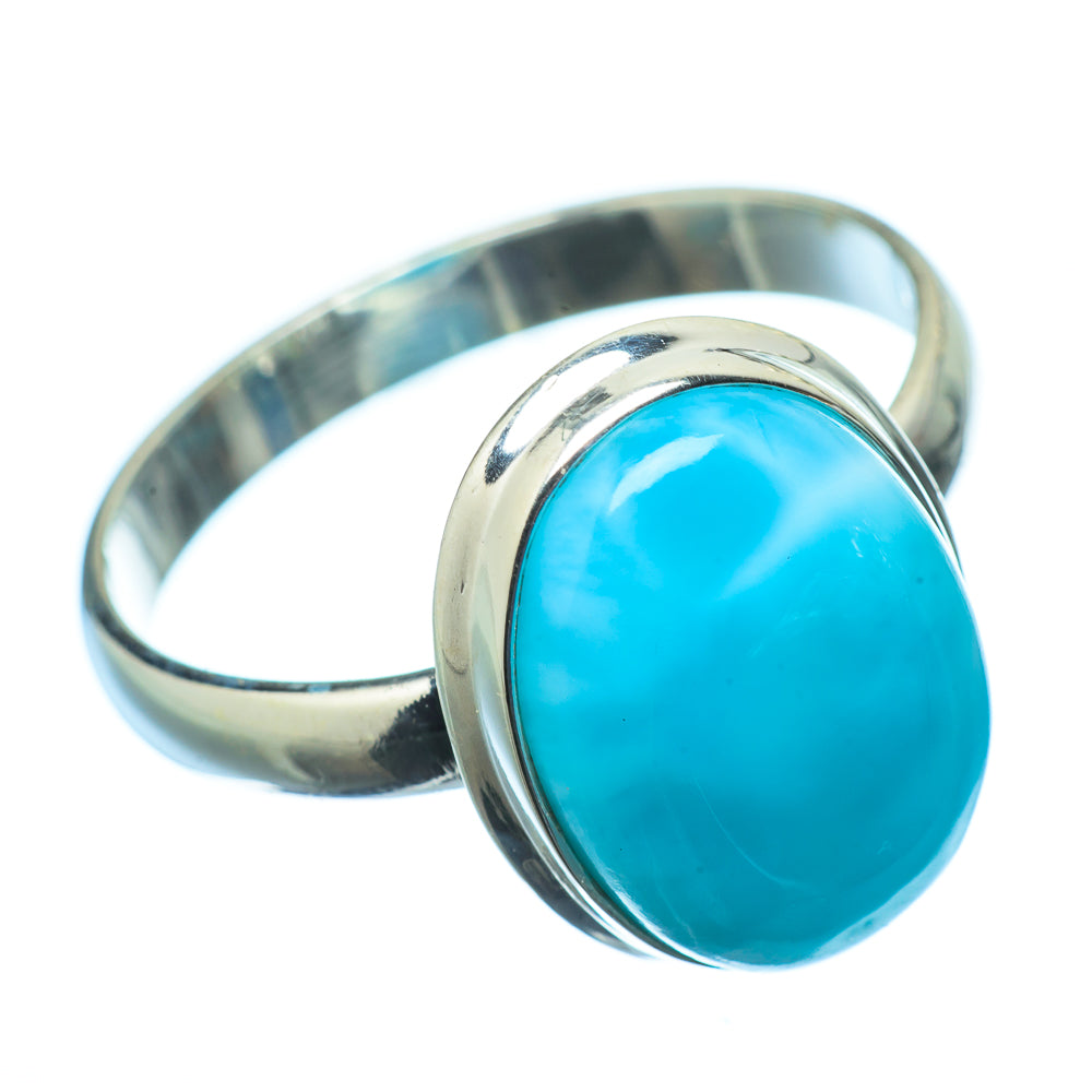 Larimar Rings handcrafted by Anasilvercos - RING21304