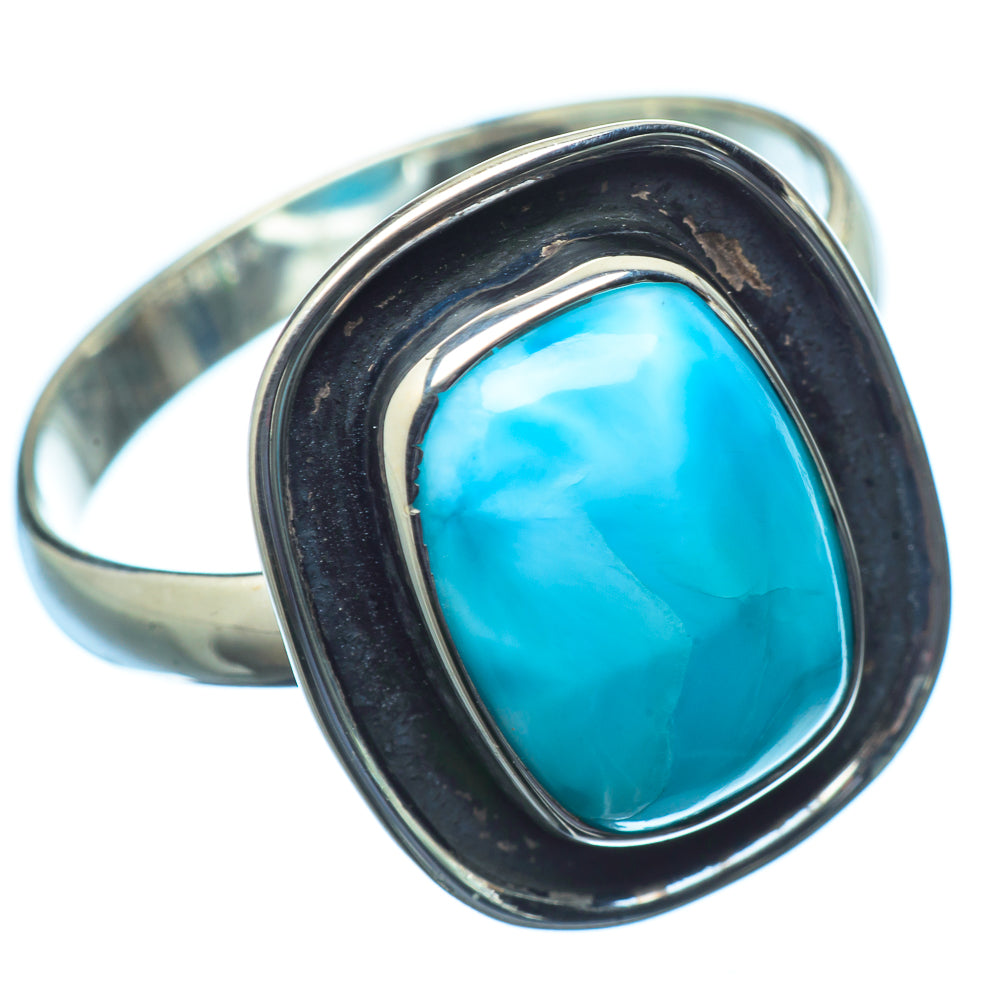 Larimar Rings handcrafted by Anasilvercos - RING21308