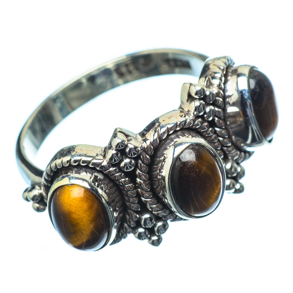 Tiger Eye Rings handcrafted by Anasilvercos - RING21336