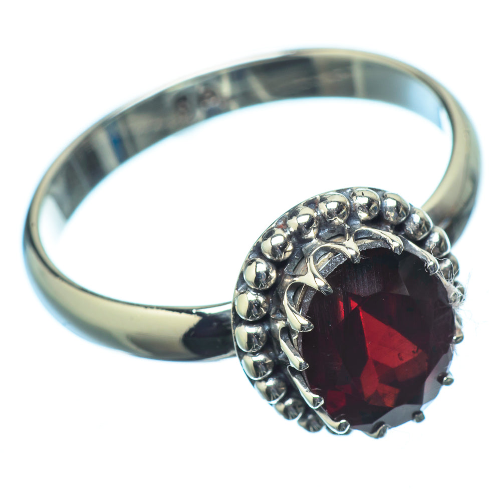 Garnet Rings handcrafted by Anasilvercos - RING21339
