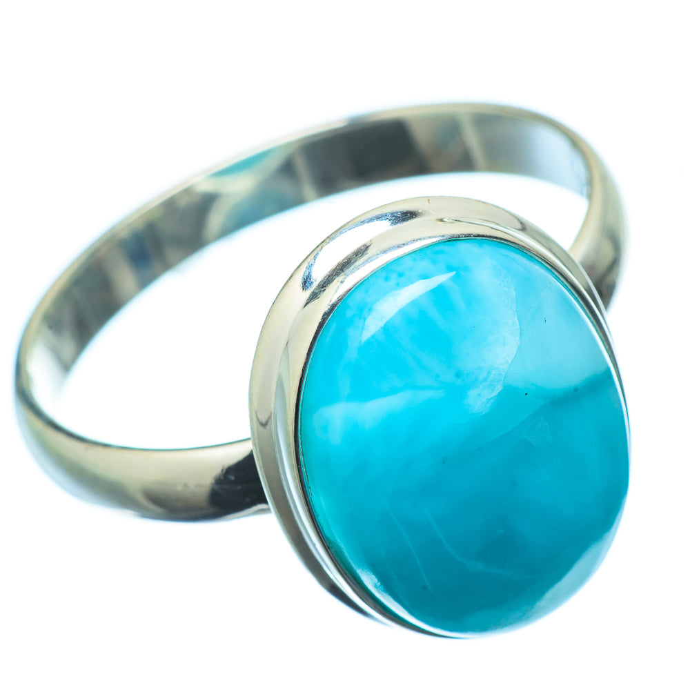 Larimar Rings handcrafted by Anasilvercos - RING21372