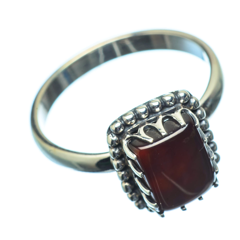 Red Onyx Rings handcrafted by Anasilvercos - RING21376
