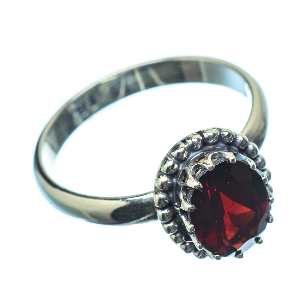 Garnet Rings handcrafted by Anasilvercos - RING21379