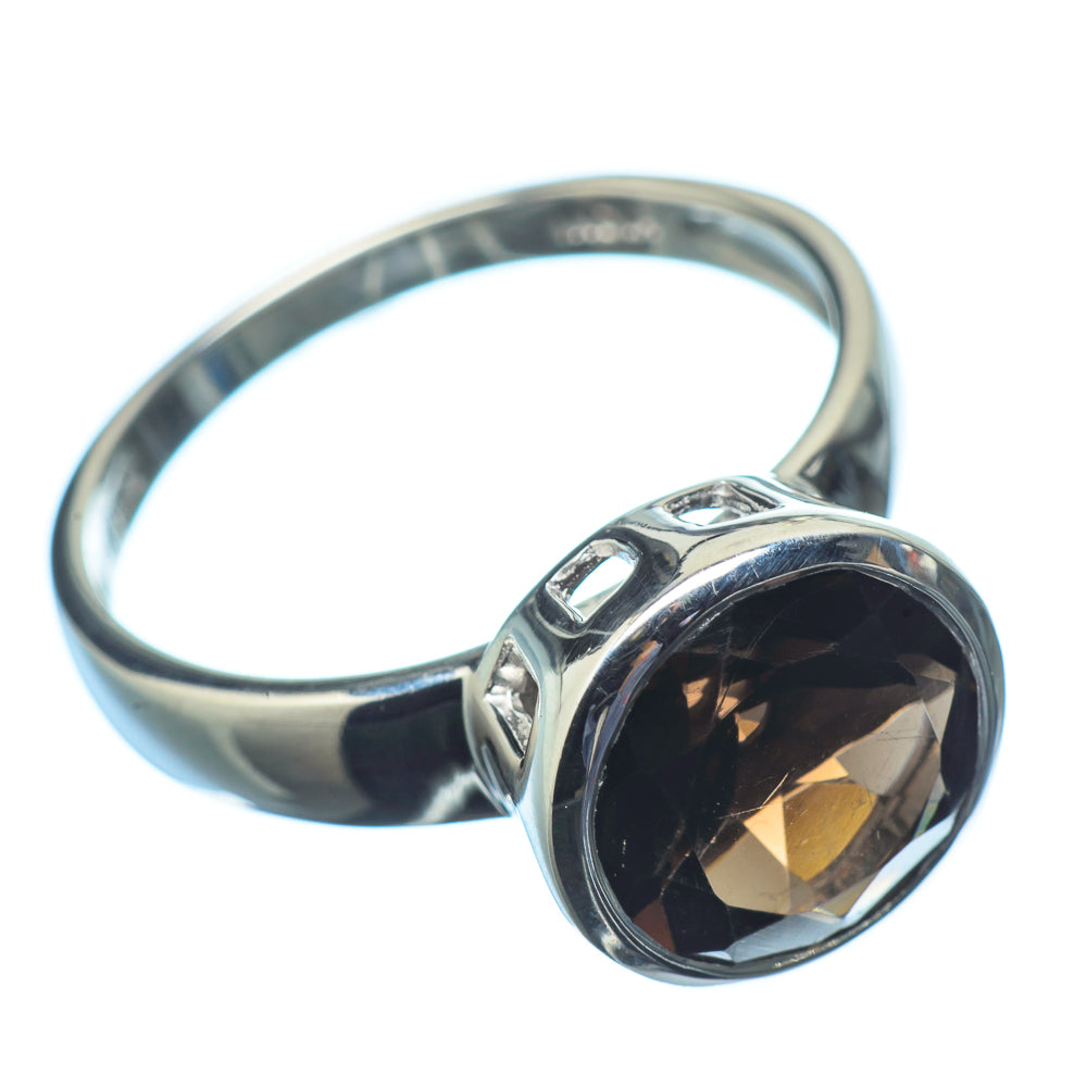 Smoky Quartz Rings handcrafted by Anasilvercos - RING21397