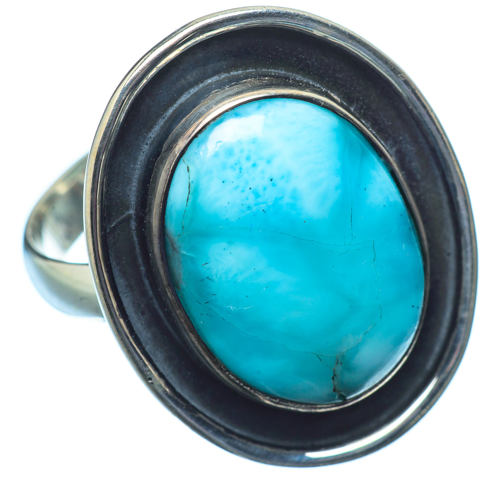 Larimar Rings handcrafted by Anasilvercos - RING21406
