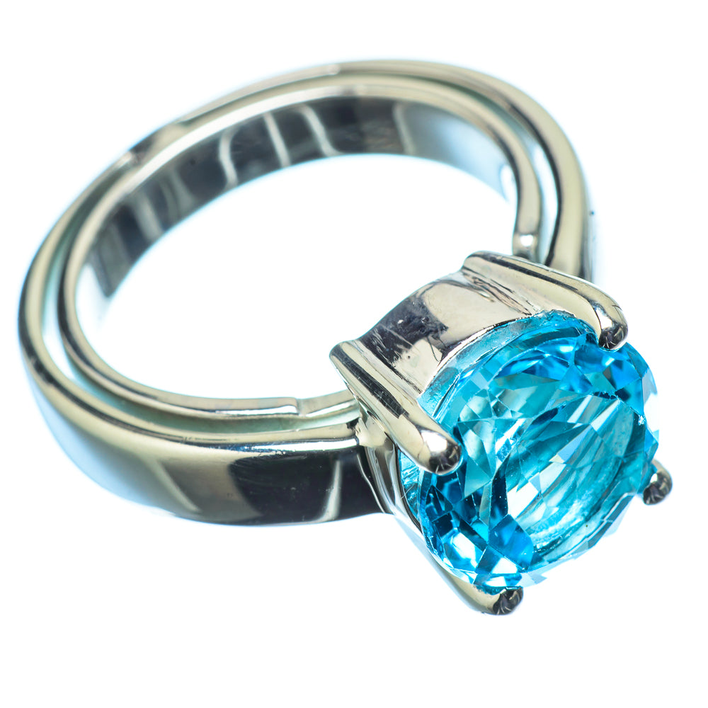 Blue Topaz Rings handcrafted by Anasilvercos - RING21426