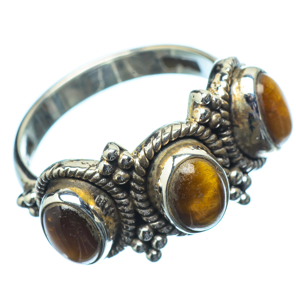 Tiger Eye Rings handcrafted by Anasilvercos - RING21431