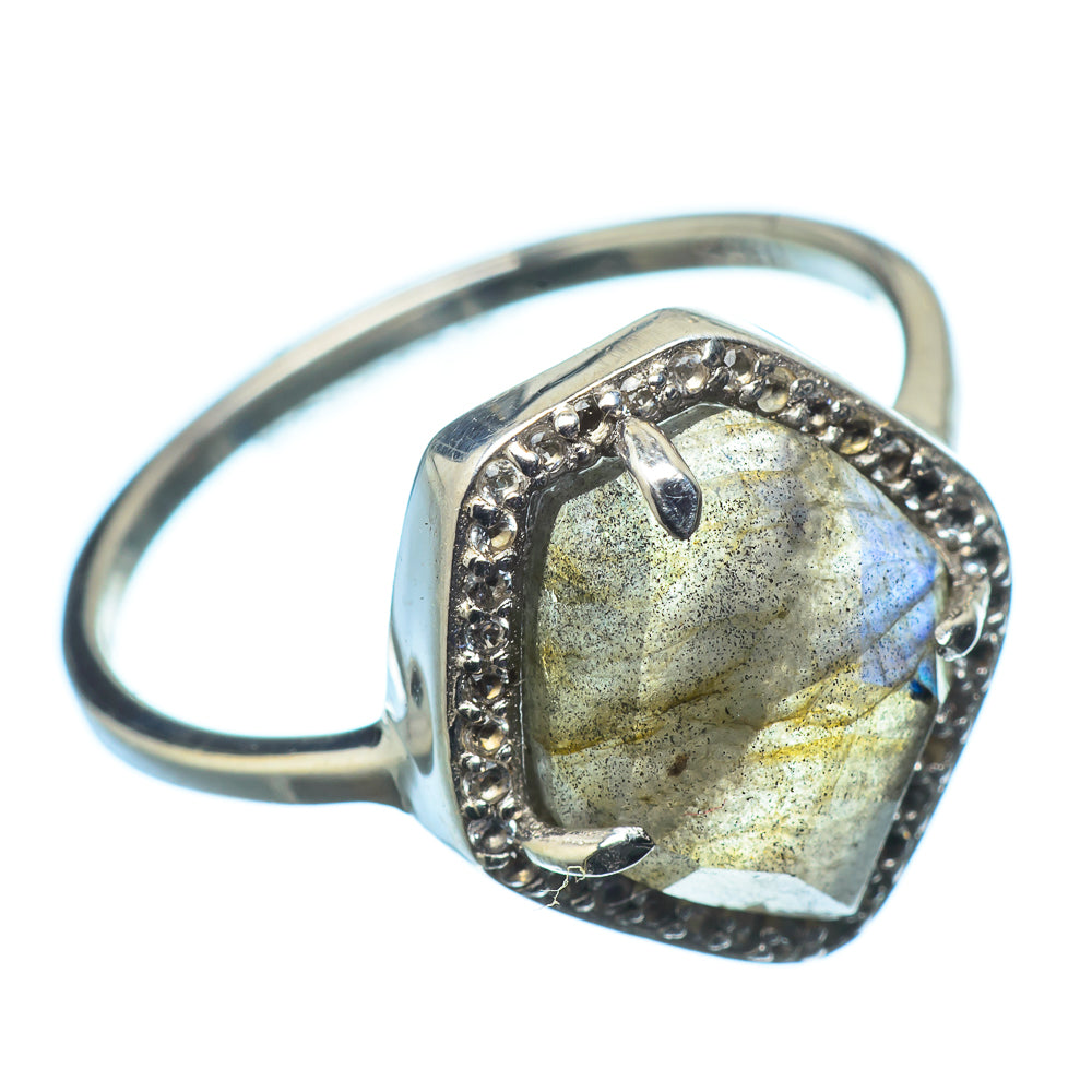 Labradorite Rings handcrafted by Anasilvercos - RING21440