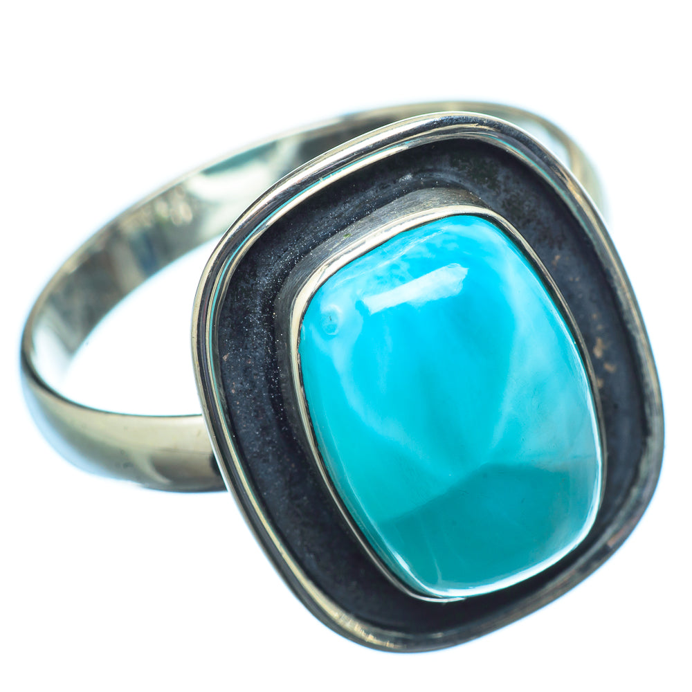 Larimar Rings handcrafted by Anasilvercos - RING21484