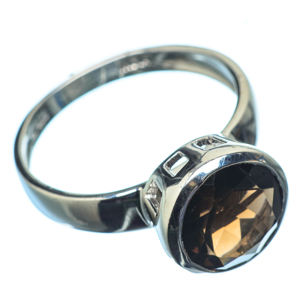 Smoky Quartz Rings handcrafted by Anasilvercos - RING21492