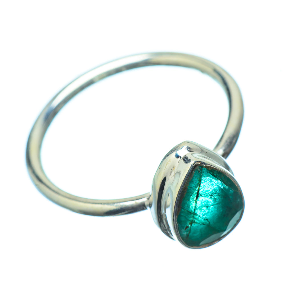 Zambian Emerald Rings handcrafted by Anasilvercos - RING21533