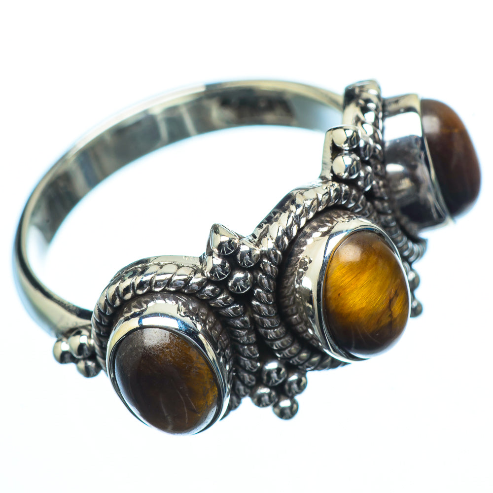 Tiger Eye Rings handcrafted by Anasilvercos - RING21592