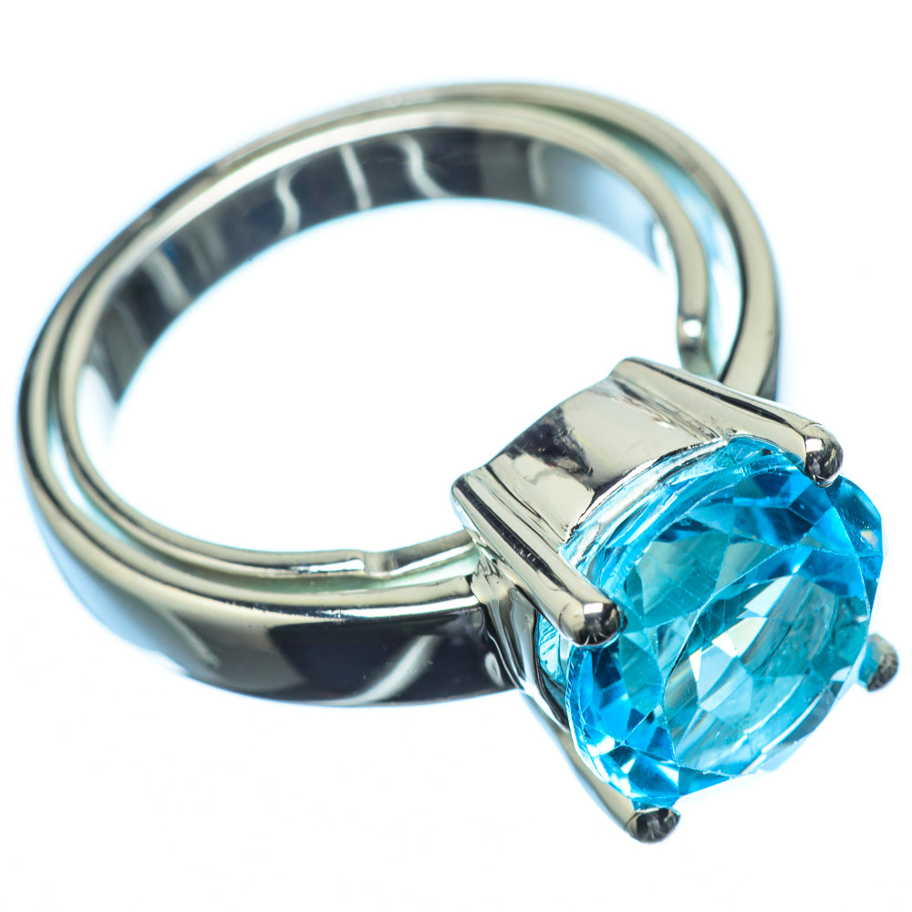 Blue Topaz Rings handcrafted by Anasilvercos - RING21614