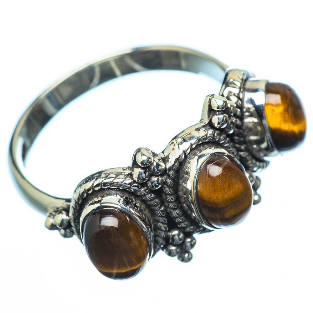 Tiger Eye Rings handcrafted by Anasilvercos - RING21744