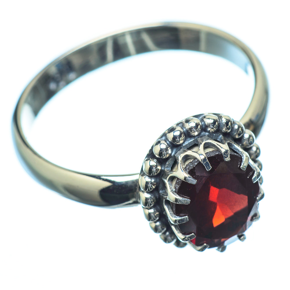Garnet Rings handcrafted by Anasilvercos - RING21749