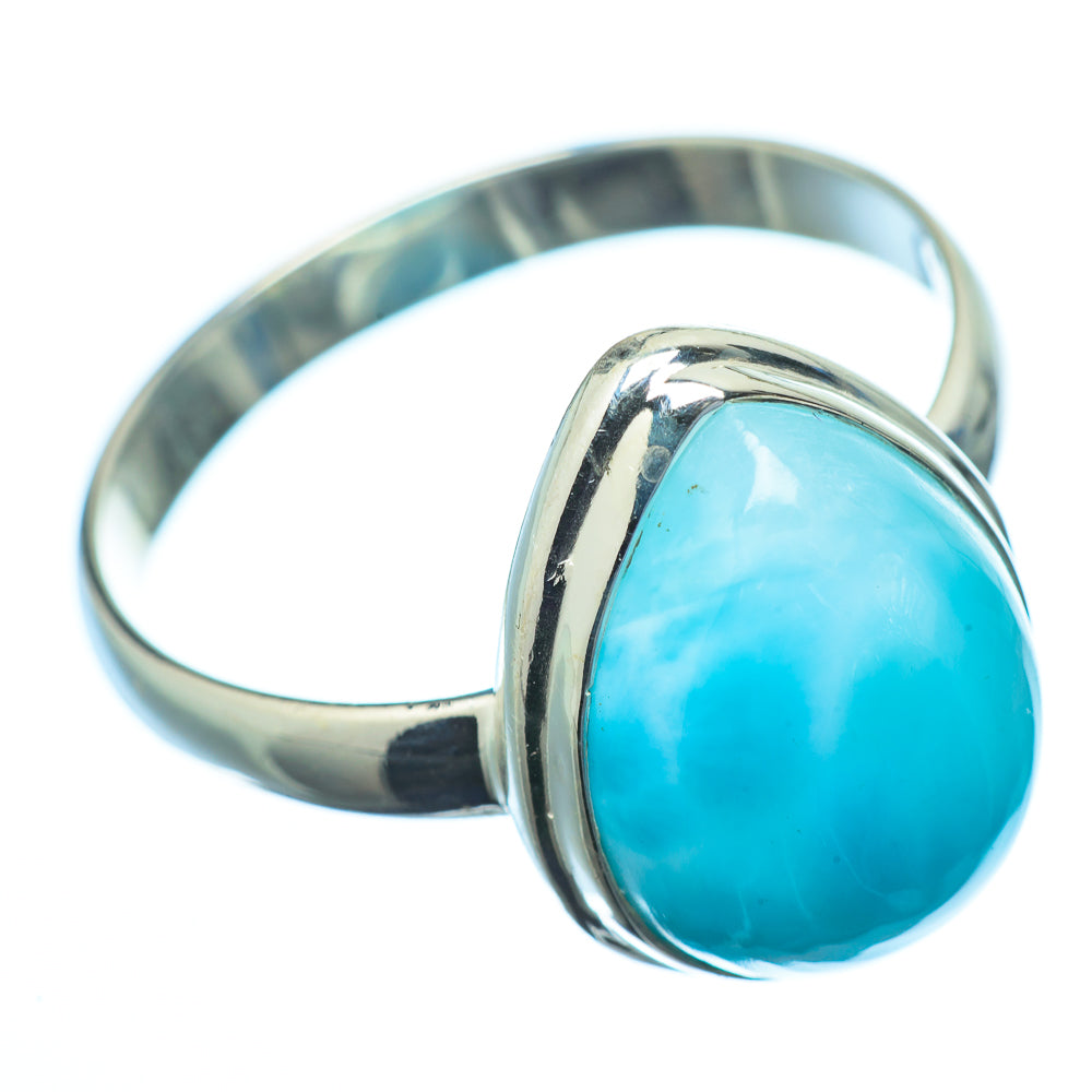 Larimar Rings handcrafted by Anasilvercos - RING21807