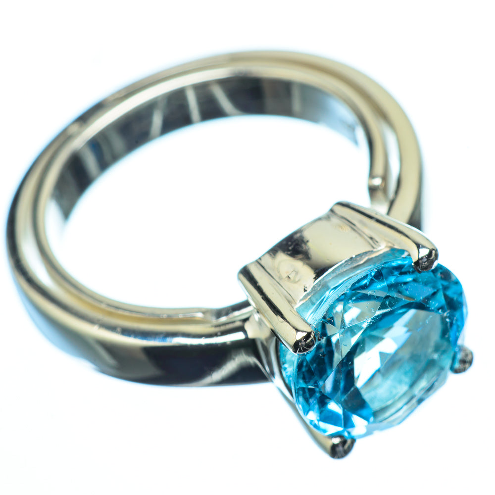 Blue Topaz Rings handcrafted by Anasilvercos - RING21827