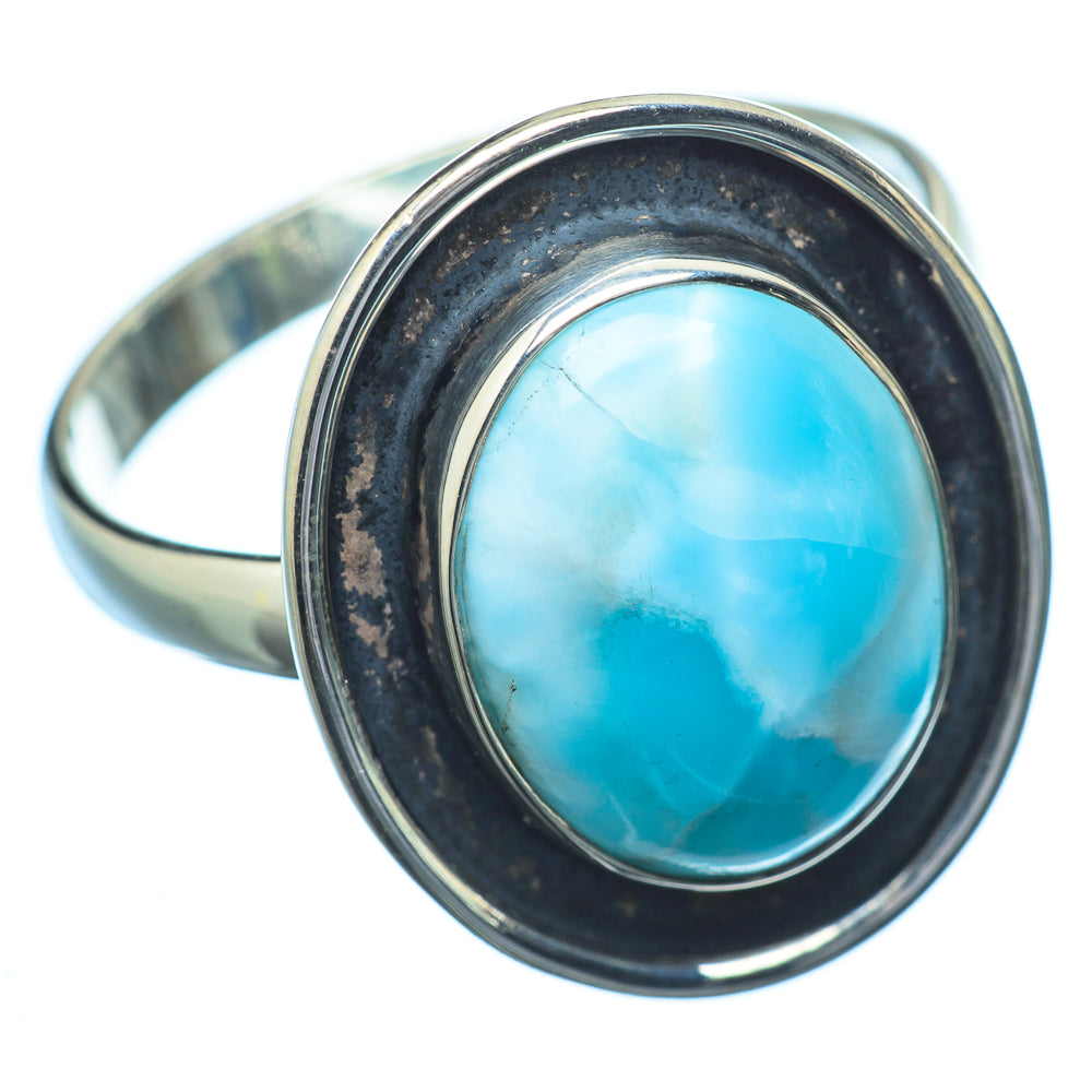 Larimar Rings handcrafted by Anasilvercos - RING21829
