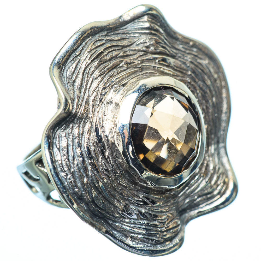 Smoky Quartz Rings handcrafted by Anasilvercos - RING21977