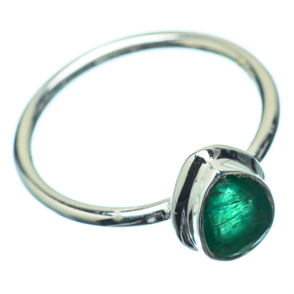 Zambian Emerald Rings handcrafted by Anasilvercos - RING22012