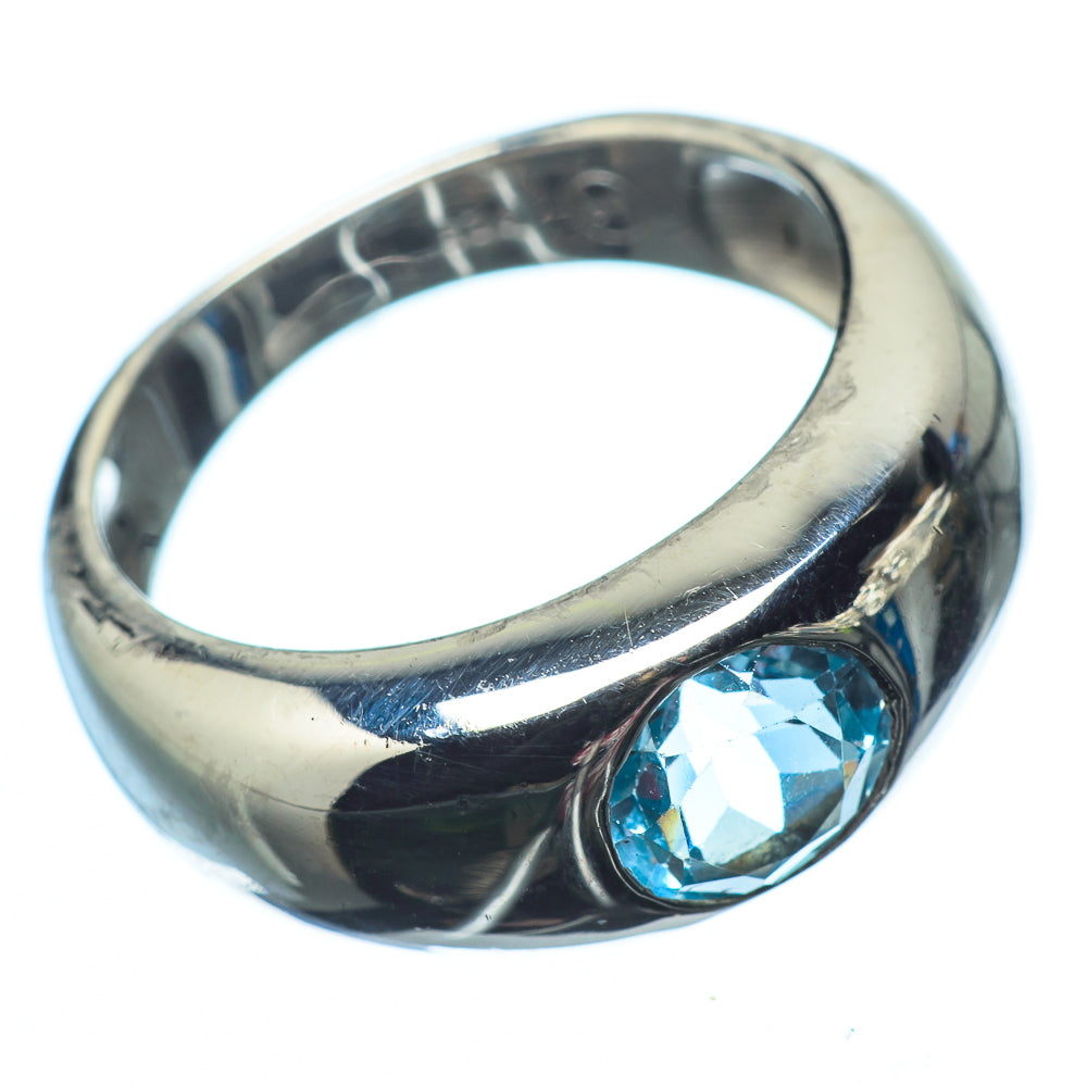 Blue Topaz Rings handcrafted by Anasilvercos - RING22038
