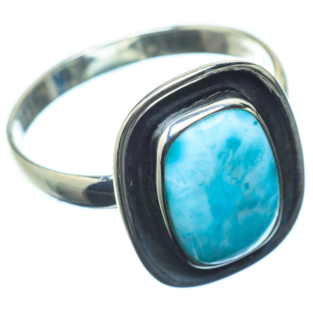 Larimar Rings handcrafted by Anasilvercos - RING22417