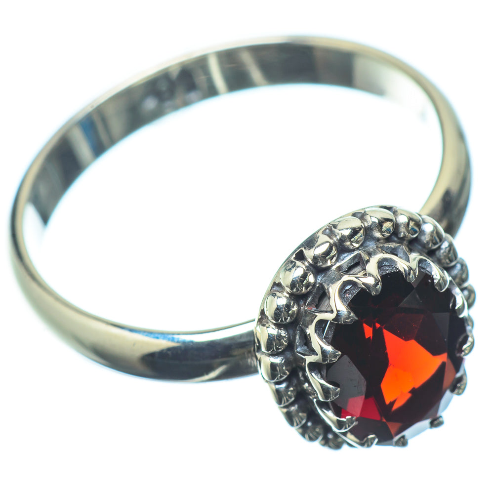 Garnet Rings handcrafted by Anasilvercos - RING22536